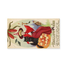 Bruja de Halloween y gato negro