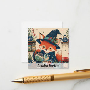 Tarjeta De Recepción Bruja Zorro