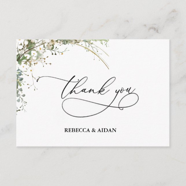 Tarjeta De Recepción Budget green Florals Bridgerton Bridal Shower (Anverso)