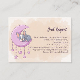 Tarjeta De Recepción Bulldog francés suave cachorro solicitud de libro