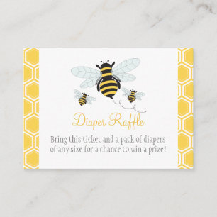 Tarjeta De Recepción Bumble Bee Diaper Raffle