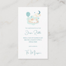 Tarjeta De Recepción Bunny Dreams Blue Baby Shower