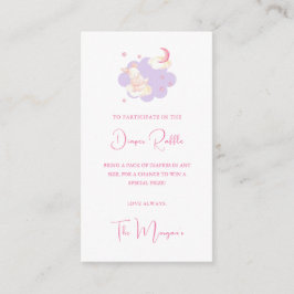 Tarjeta De Recepción Bunny Dreams Purple Baby Shower