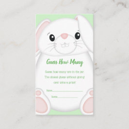 Tarjeta De Recepción Bunny Rabbit Baby Shower