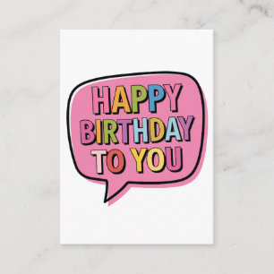 Tarjeta De Recepción Burbuja de Feliz Cumpleaños