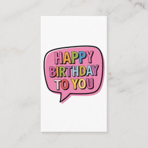 Tarjeta De Recepción Burbuja de Feliz Cumpleaños