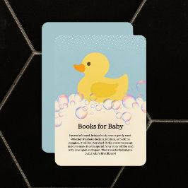 Tarjeta De Recepción Burbujas de Rubber Ducky Bubbles Baby Shower