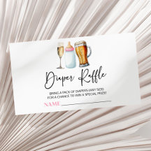 Burbujas produce pañales Baby Shower Diaper Raffle