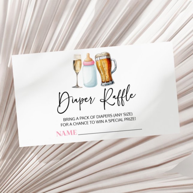 Tarjeta De Recepción Burbujas produce pañales Baby Shower Diaper Raffle (Subido por el creador)