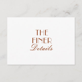 Tarjeta De Recepción Burnt Orange Floral Terracotta Wedding Details 