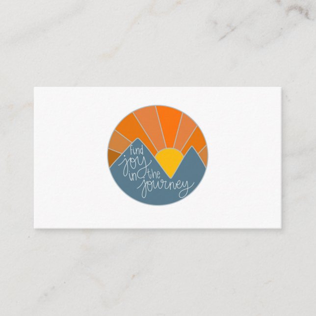 Tarjeta De Recepción Buscar alegría en el viaje (Anverso)