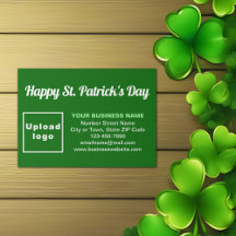 Business Saint Patrick Greeting en verde