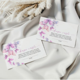 Tarjeta De Recepción Butterflies Diaper Raffle