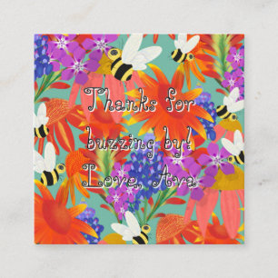 Tarjeta De Recepción BuzzAmongBlooms_Editable Kids