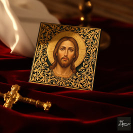Tarjeta De Recepción Byzantine Christ Icon - Jesus