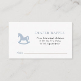 Tarjeta De Recepción Caballo de Roca Azul Bebé ducha Diaper Raffle