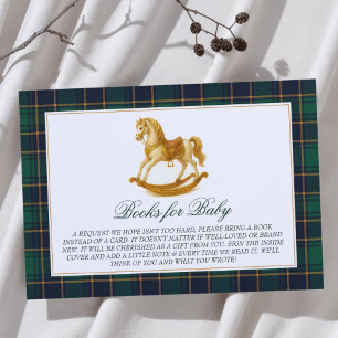 Tarjeta De Recepción Caballo de Rockefeller Plantó Libros Baby Shower p