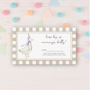 Tarjeta De Recepción Caballo lindo - Qué grande es el vientre de mamá