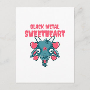 Tarjeta De Recepción cabeza de cabra adorable baphomet