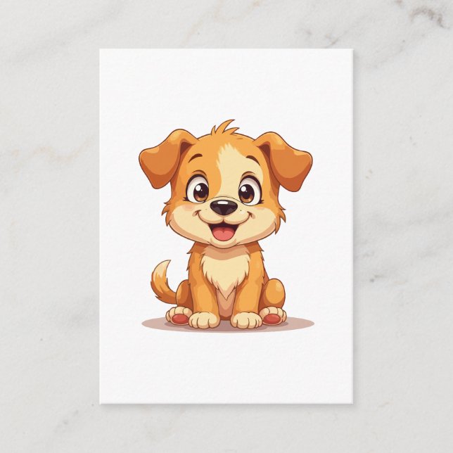 Tarjeta De Recepción Cachorro lindo (Anverso)