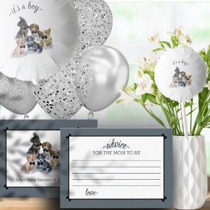 Tarjeta De Recepción Cachorro puro   Elegante juego de consejos persona