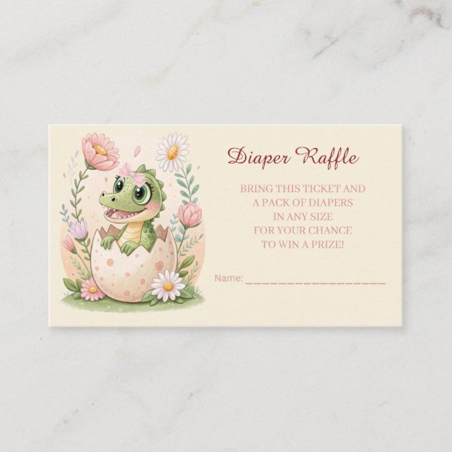 Tarjeta De Recepción Cacique floral kawaii lagarto incubador Huevos - C (Anverso)