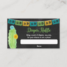 Cactus fiesta colorida ducha de leche de pañal rif