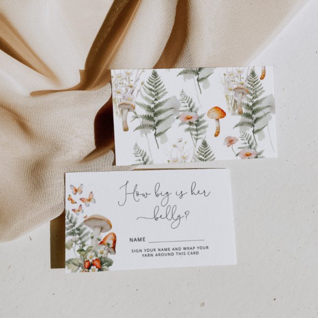 Tarjeta De Recepción Cae hongos salvajes cuán grande es el vientre de m (Subido por el creador)