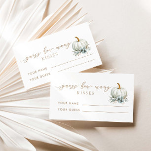 Tarjeta De Recepción Caer Enamorada Adivinan Cuántos Besos De Juego De 