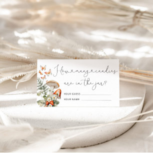 Tarjeta De Recepción Caer setas silvestres cuántos caramelos hay en el 