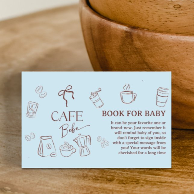 Tarjeta De Recepción Cafe Bebe Niño Arcoíris Libro Para Baby Shower (Subido por el creador)