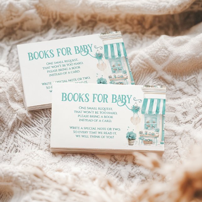 Tarjeta De Recepción Cafe parisino Bonjour Bebe Baby Shower Book (Subido por el creador)
