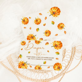 Tarjeta De Recepción Caída Baby Shower Diaper Raffle