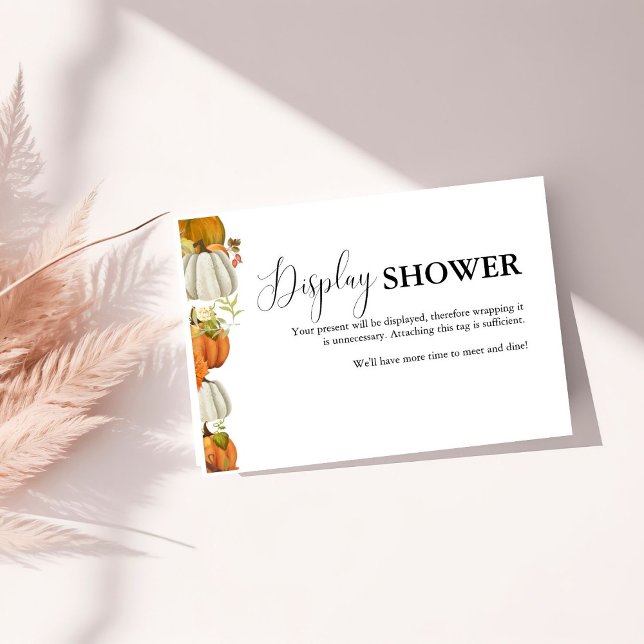 Tarjeta De Recepción Caída Calabaza Sale ducha de novia DIsplay (Subido por el creador)
