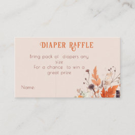 Tarjeta De Recepción Caída de calabaza Boho Ducha bebé