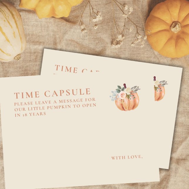 Tarjeta De Recepción Caída de calabaza Pequeña Cápsula del Cumpleaños d (Subido por el creador)
