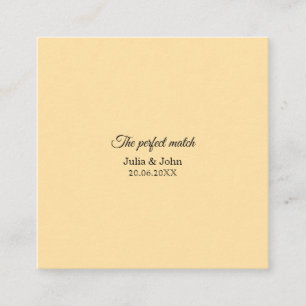 Tarjeta De Recepción Caja de cerillas para boda Perfect Match – Edición