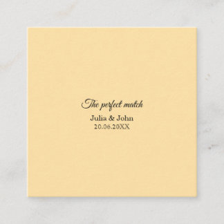 Tarjeta De Recepción Caja de cerillas para boda Perfect Match – Edición