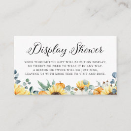 Tarjeta De Recepción Calabaza acuática y ducha de visualización de gira