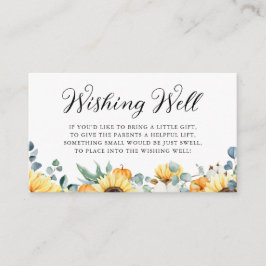 Tarjeta De Recepción Calabaza acuática y el bebé girasol deseando lo me