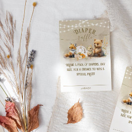 Tarjeta De Recepción Calabaza de animales de Woodland Cae pañal de Baby