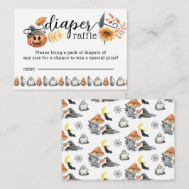 Tarjeta De Recepción Calabaza de Halloween Calabaza Pequeño Boo Diaper 