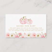 Calabaza de otoño: libros rosas para el bebé