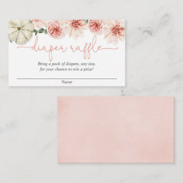 Tarjeta De Recepción Calabaza de otoño nata ducha de pañales rifa