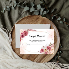 Tarjeta De Recepción Calabaza ducha de bebé juego de pañales solicitud 