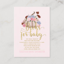 Calabaza floral trae libros solicitados para bebés