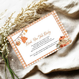 Tarjeta De Recepción Calabaza Libro de juegos para niños con ducha para