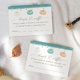 Tarjeta De Recepción Calabaza Minimalista Caída Moderna Bebé Niño Ducha