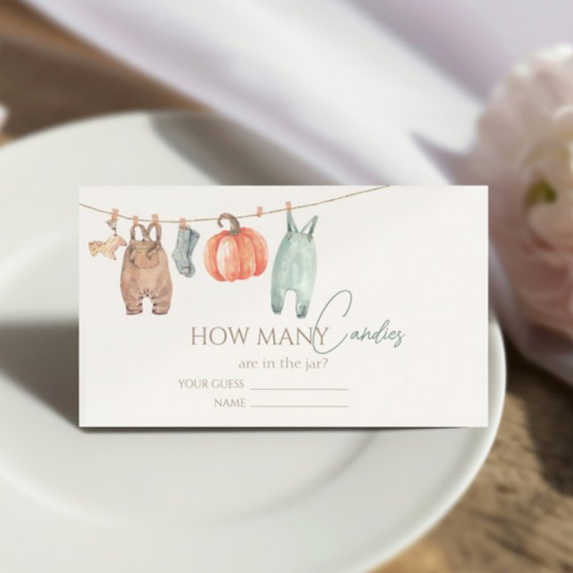 Tarjeta De Recepción Calabaza pequeña Cae Ropa Niño Cuántos Canas (Subido por el creador)