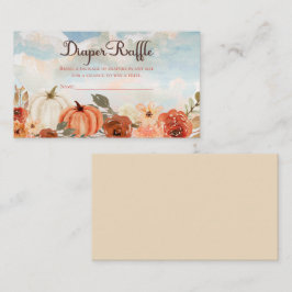 Tarjeta De Recepción Calabaza pequeña | Caída de Baby Shower Diaper Raf